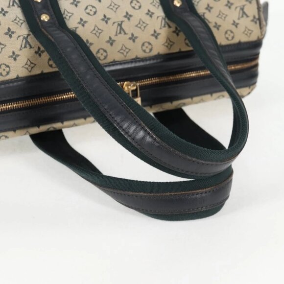 LOUIS VUITTON Monogram Mini Josephine GM Hand Bag Blue LV Auth - Picture 8 of 16